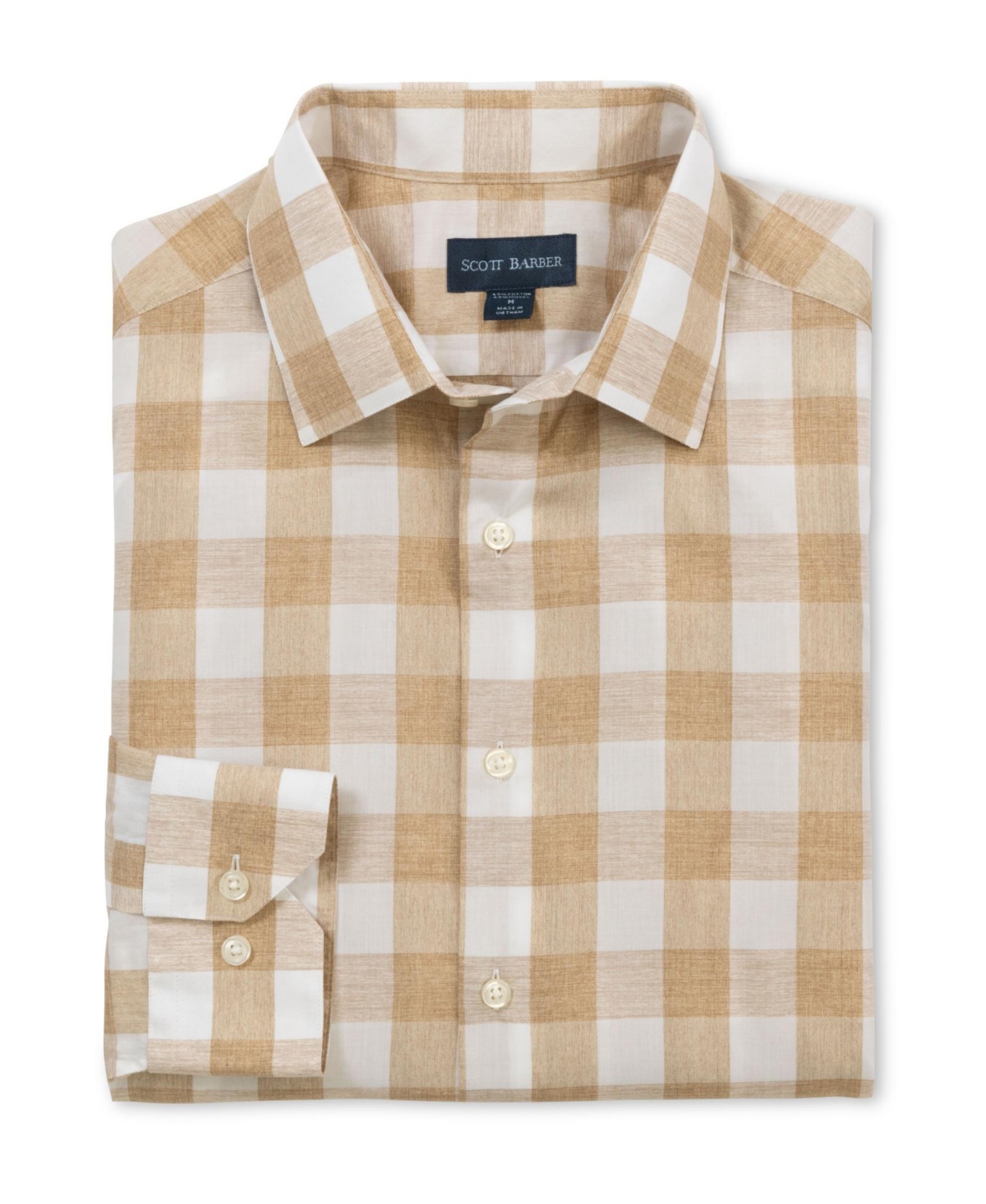 Men's Riviera Poplin Buffalo Plaid, Khaki - Khaki