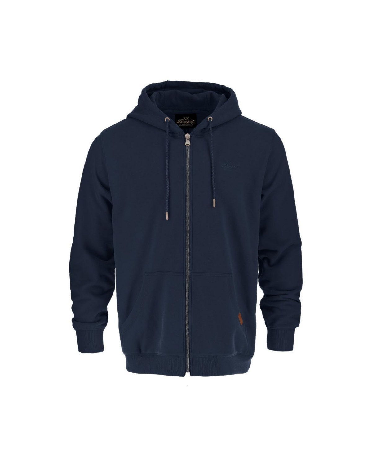 Big & Tall Heavyweight Full Zip Up Hoodie - Tarmac