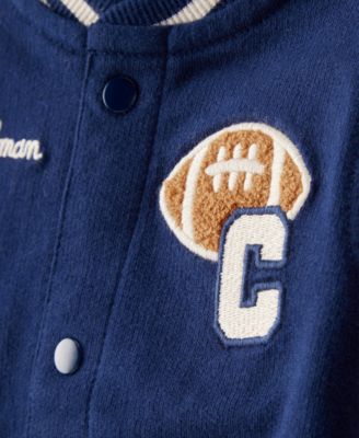 Baby Boys Cotton Varsity Freshman Little Jacket, Bodysuit & Pants, 3 Piece Set