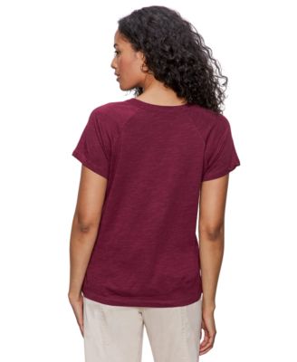 Women's Notch-Neck Short-Sleeve T-Shirt 