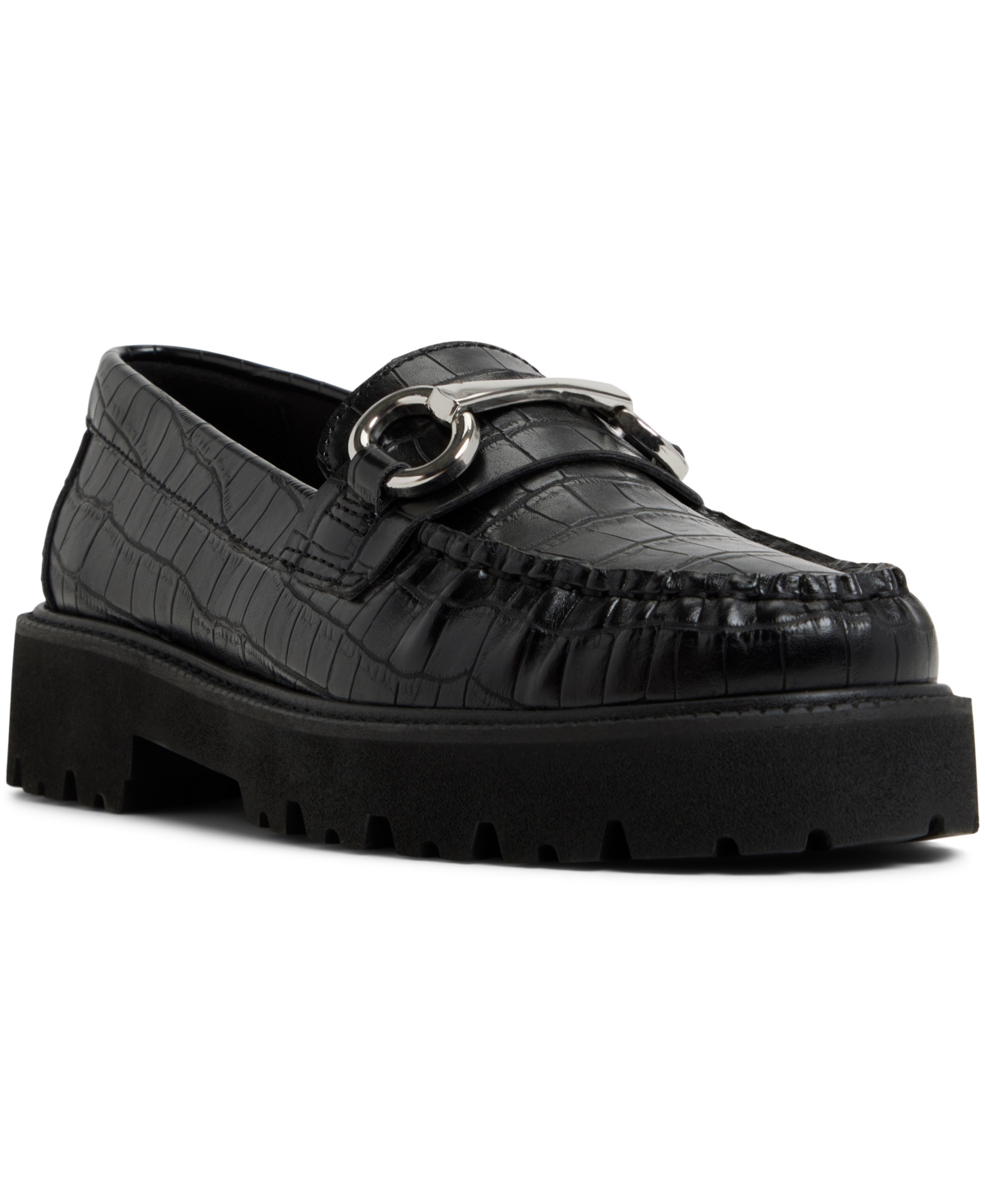 Women's Danrose Lug-Sole Bit Loafers - Dark Brown Suede