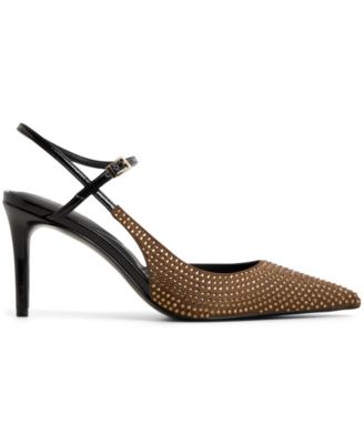 Women's Kymmberly Asymmetric Ankle-Strap High-Heel Pumps