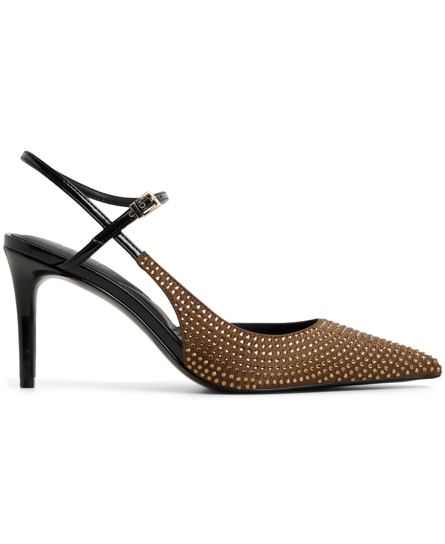 Женские туфли ALDO Kymmberly Asymmetric Pointed Toe Pumps, цвет: Коричневый / Золотой — фото 2