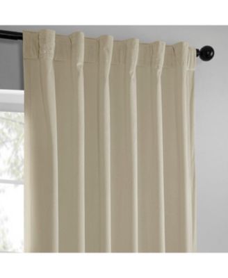 Heritage Plush Velvet Room Darkening Curtain