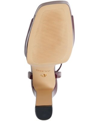 Women's Two-Piece Platform Heeled Dress Sandals