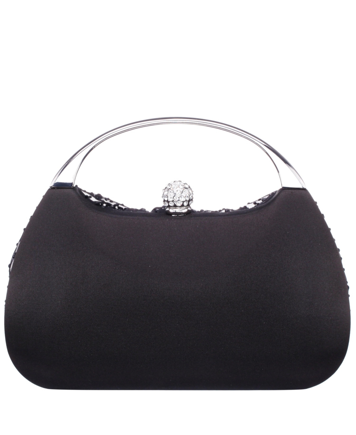 Shop Nina Crystal Twist Chiffon And Satin Minaudiere Clutch Bag