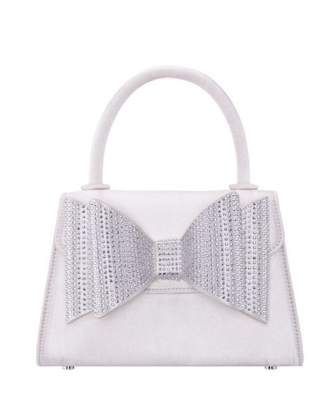 Женская сумка Nina Crystal Double Bow Handheld Satchel, цвет: Слоновая кость