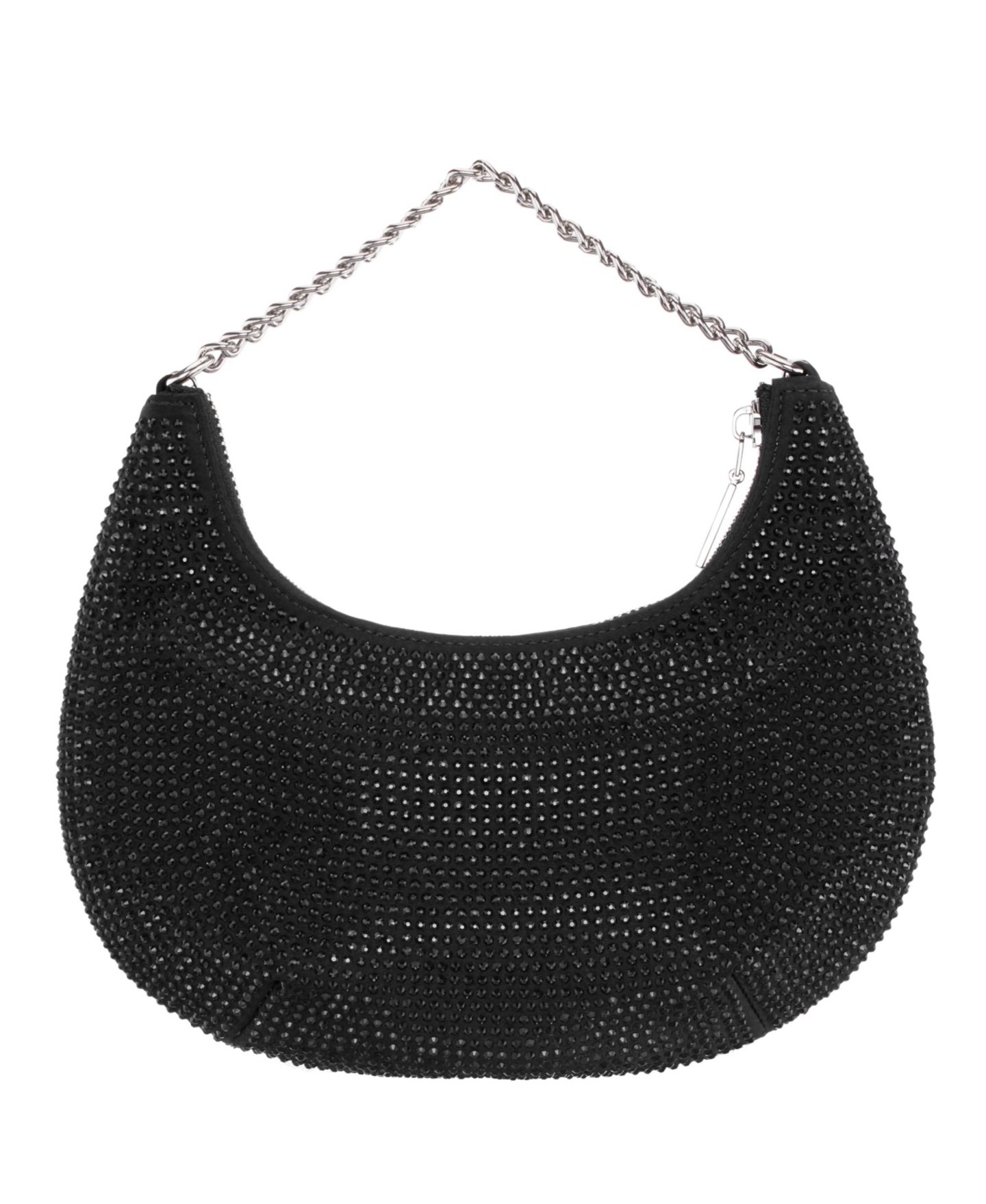 Женская сумка Nina All Over Crystal Crescent Moon Crossbody, цвет: Чёрный — фото 3