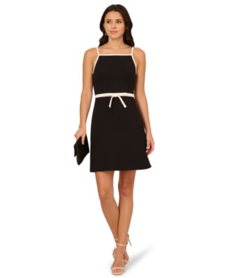 Women's Sleeveless Crepe A-Line Dress