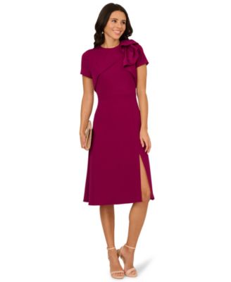 Women's Elbow-Sleeve A-Line Dress