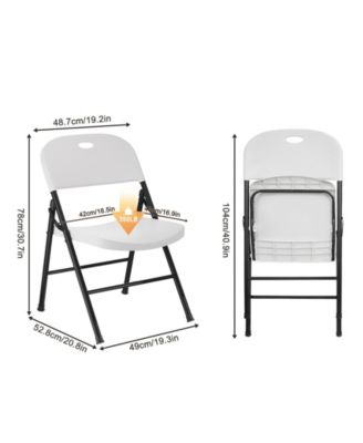 6-Pack Plastic Folding Chair Set