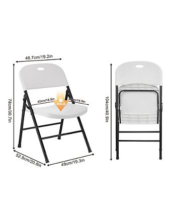 6-Pack Plastic Folding Chair Set
