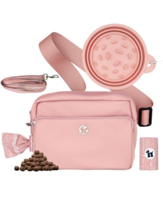 3-in-1 Dog Walk Bag, Travel Bowl, & Reflective Leash with Matching Planet-Safe Dog Poop Bags