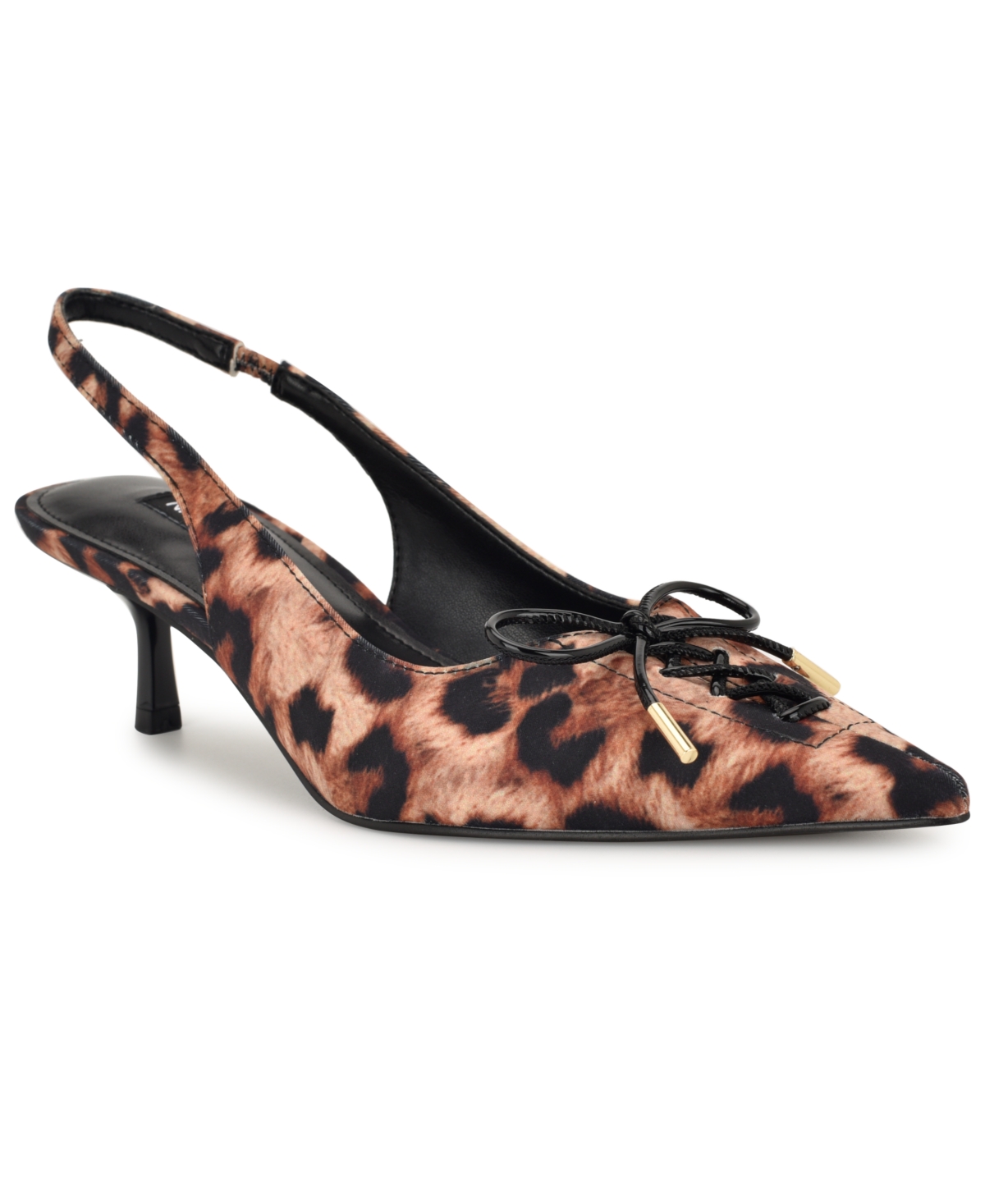 Women's Anora Lace-Up Slingback Pumps - Leopard