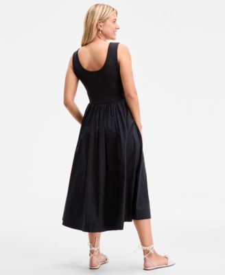 Women's Sleeveless Scoop-Neck Midi Dress, Exclusively at Macy's