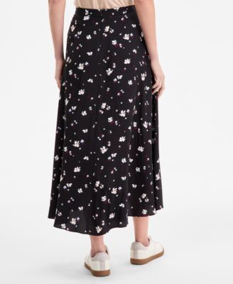 Women's Floral Slit Midi Skirt, Exclusively at Macy's