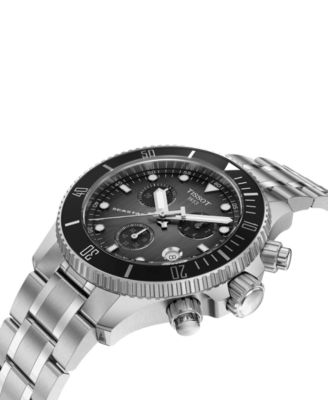 Men's Swiss Chronograph Seastar 1000 Stainless Steel Bracelet Watch 38mm