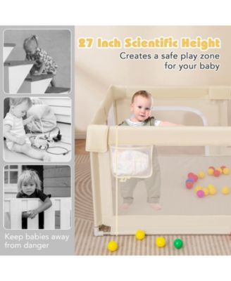 Toddler Playpen Extra Large Activity Center Safety Play Yard w/ Gate