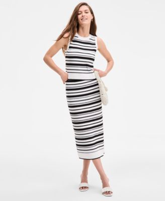 Womens Striped Sweater Tank Top Striped Sweater Maxi Skirt Exclusively At Macys