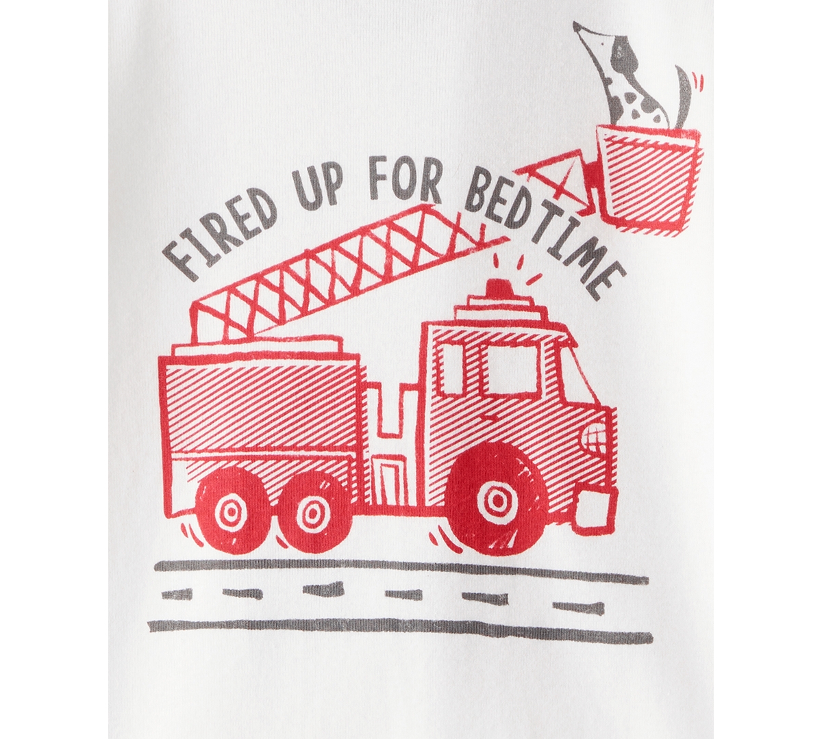 Carter's Toddler Boys Firetruck-print Snug-fit Cotton Pajamas, 4 Piece Set In Multi