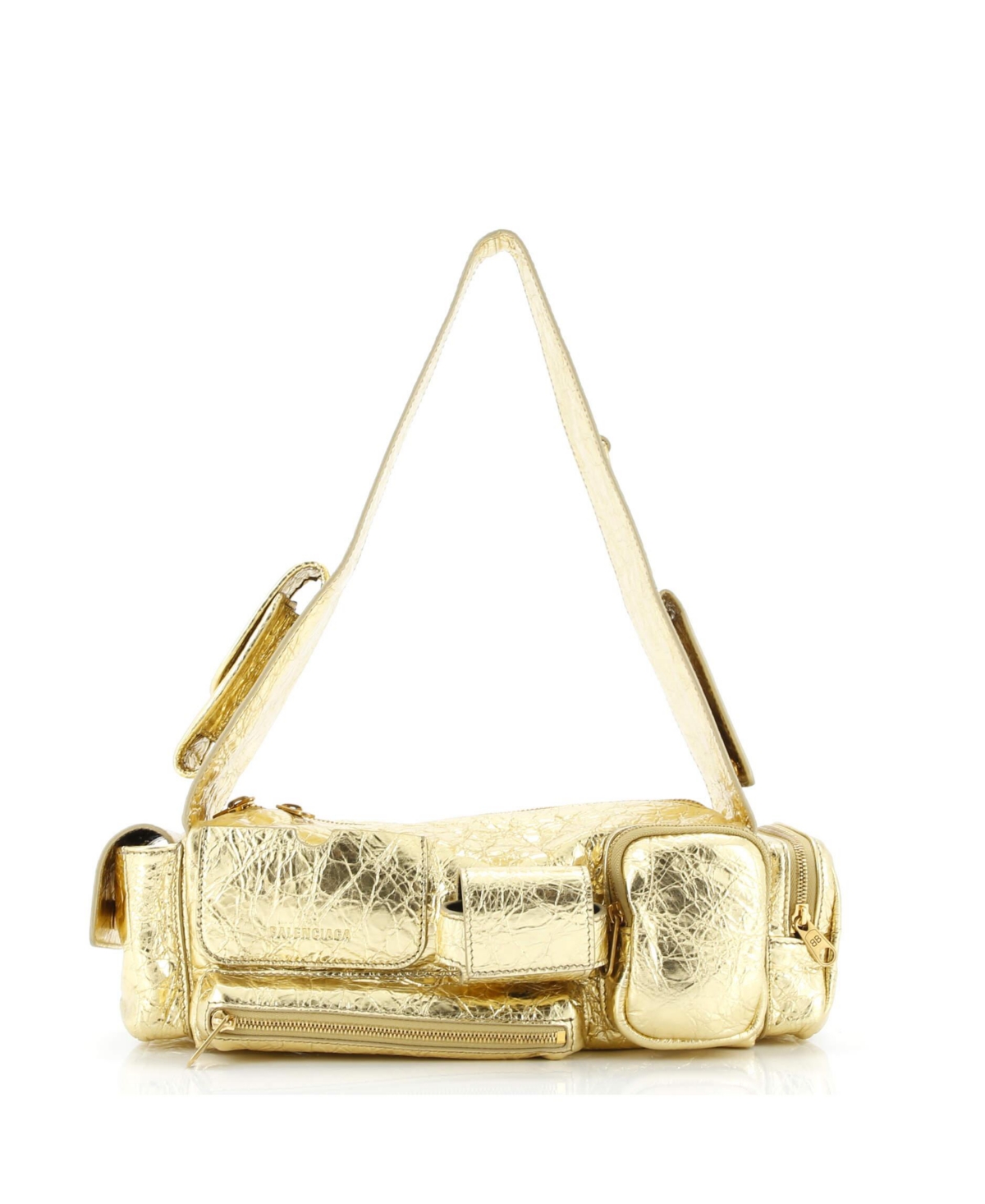 Pre-Owned Balenciaga Small Superbusy Multi-Pocket Sling Bag Leather
