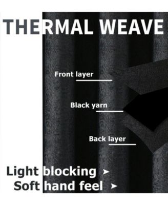 Hotel Chic 2 Pack Light Filtering Grommet Top Window Curtains - 52 in. W x 84 in. L, Rose/Pink