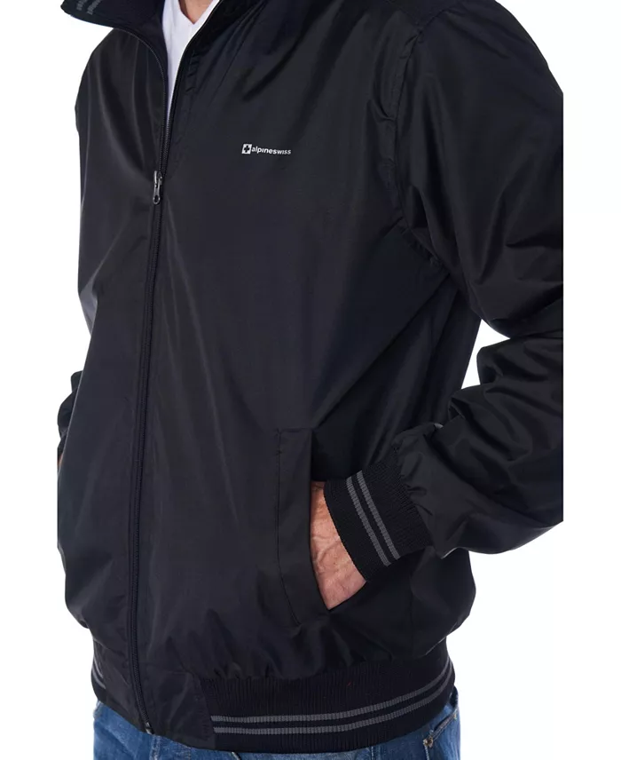 Men's Lightweight Bomber Jacket Casual Windbreaker Varsity Coat - thumbnail 9