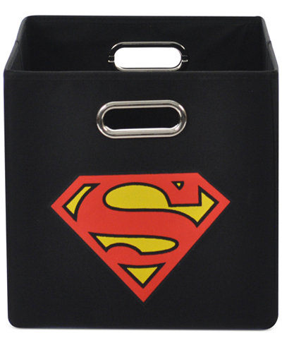 Modern Littles Superman Logo Folding Storage Bin