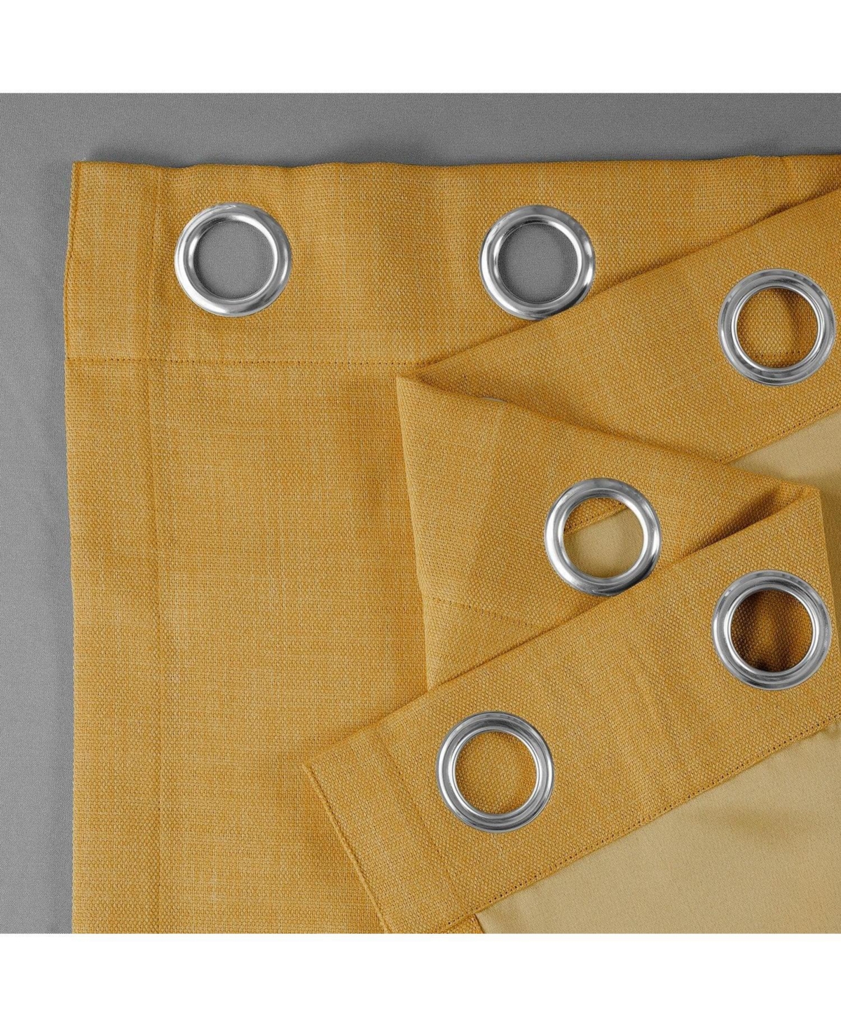 Half Price Drapes Grommet Textured Faux Linen Room Darkening Curtain