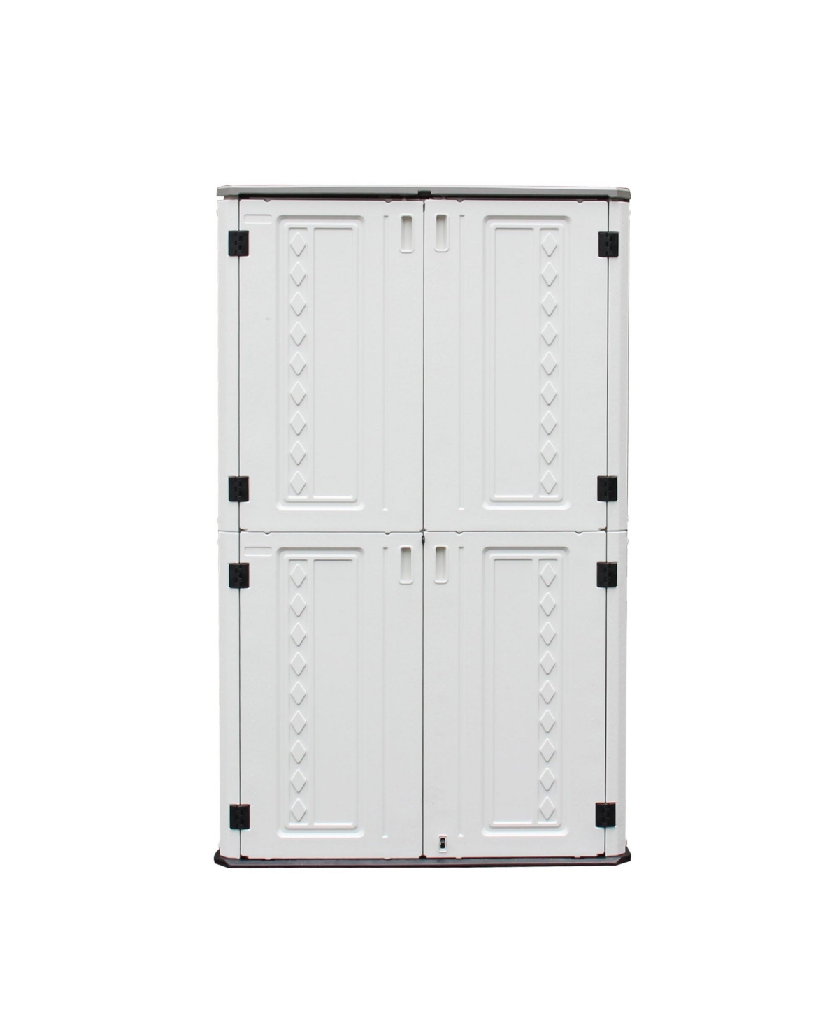 American Style 2-Tier Outdoor Storage Cabinet - White