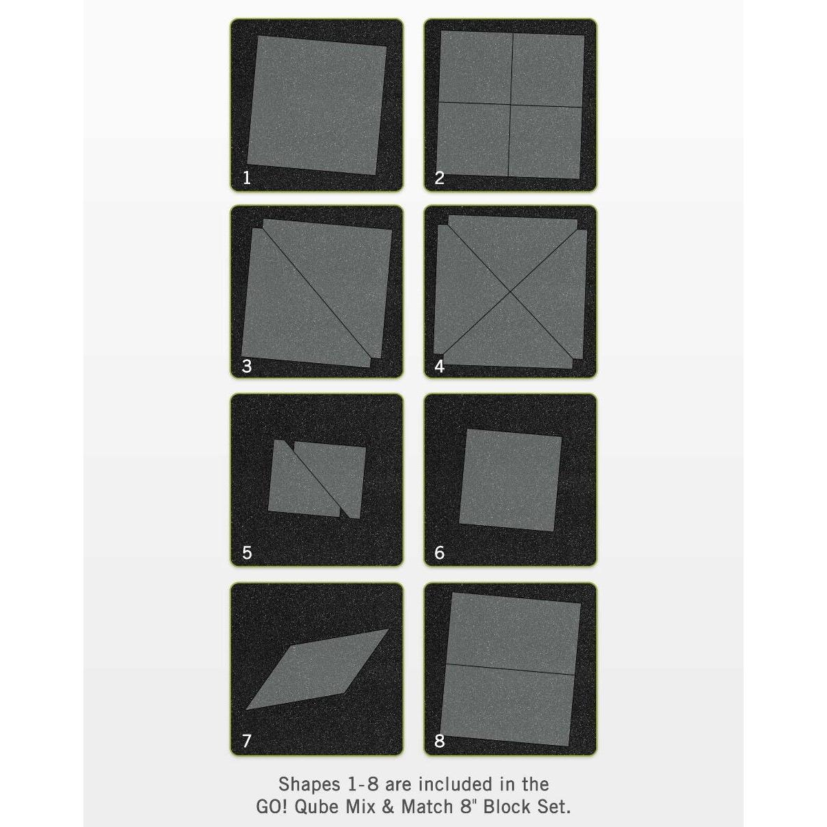 Accuquilt Go! Qube Mix & Match 8" Block