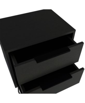 Begonia 2 Nightstand, Hairpin Legs, Two Drawers