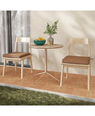 Outdoor Chair Cushion Set of 2 Waterproof Fade-Resistant Olefin Seat Cushions