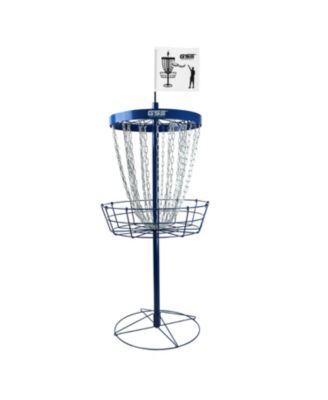 Deluxe 24-Chain Disc Golf Targets Basket, Metal Flying Disc Golf Practice Basket (Black/Blue/Orange/Red)