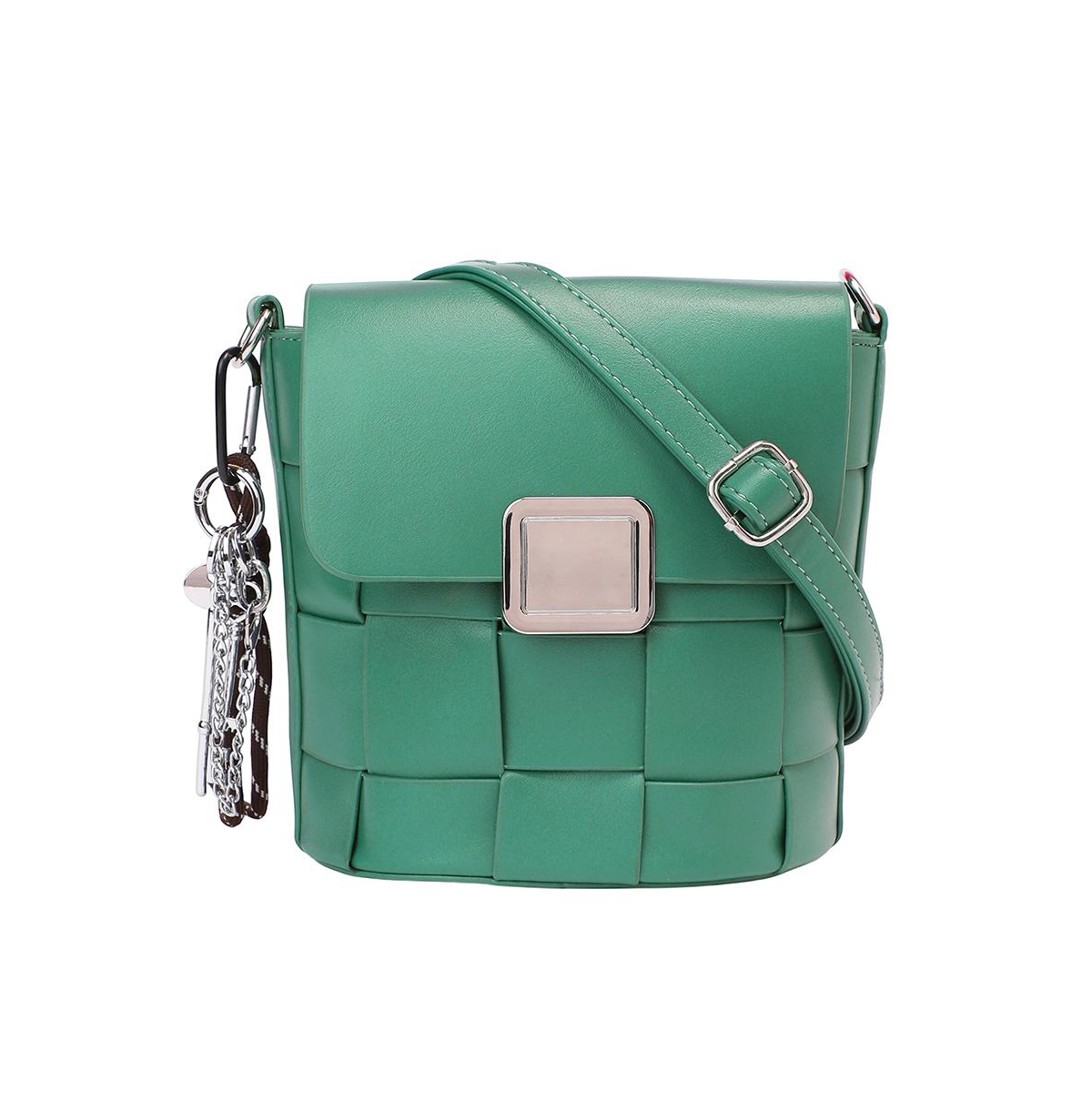 Women's The Basket Sling Bag - Emerald Green - Green
