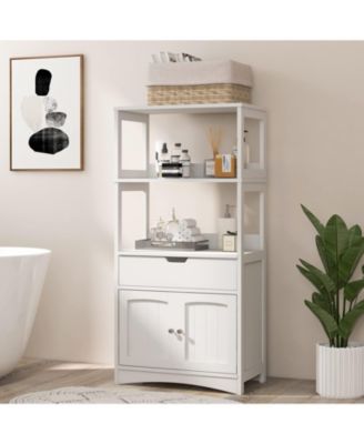 Bathroom Storage Cabinet with Drawer and Shelf Floor Cabinet