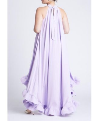 Women's High Low Dramatic Ruffle Detail Dress