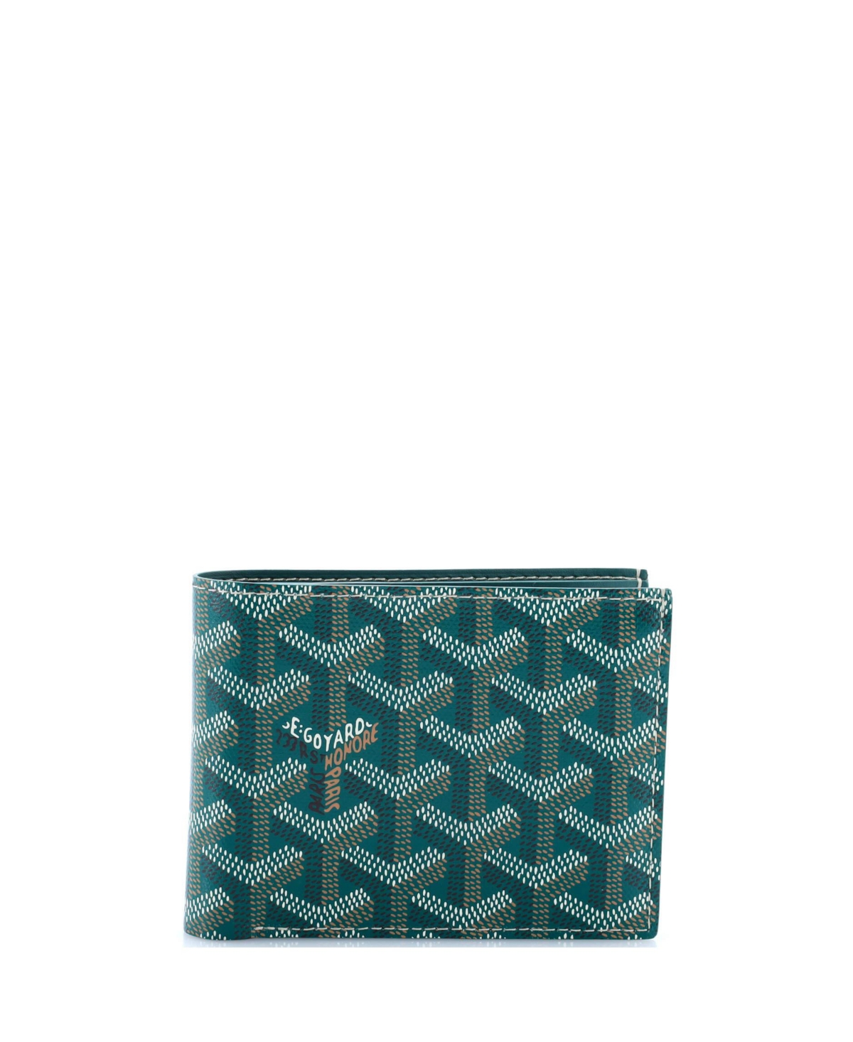 Bifold Wallet Coated Canvas - Green