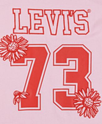 Toddler and Little Girls V-neck Sporty T-Shirt