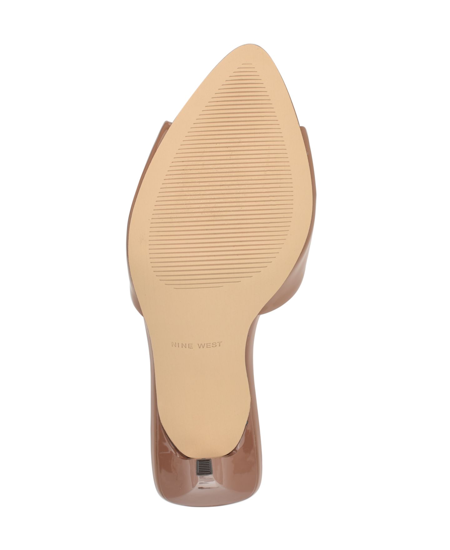 Женские сандалии Nine West Hather Slip-On Stiletto, цвет: Бежевый лаковый — фото 5