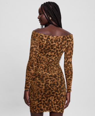Women's Kendall Printed Off-the-Shoulder Bodycon Dress