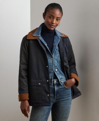 Lauren Ralph Lauren - Women's Cord-Collar Waxed Jacket