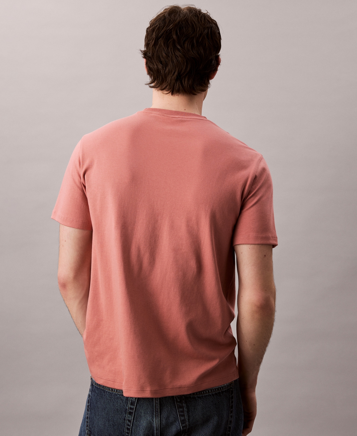 Calvin Klein Men's Short Sleeve Supima Cotton Interlock T-shirt In Brown