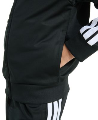 Toddler & Little Boys Tricot Long-Sleeve Essential 3-Stripe Track Jacket & Pants, 2 Piece Set  	