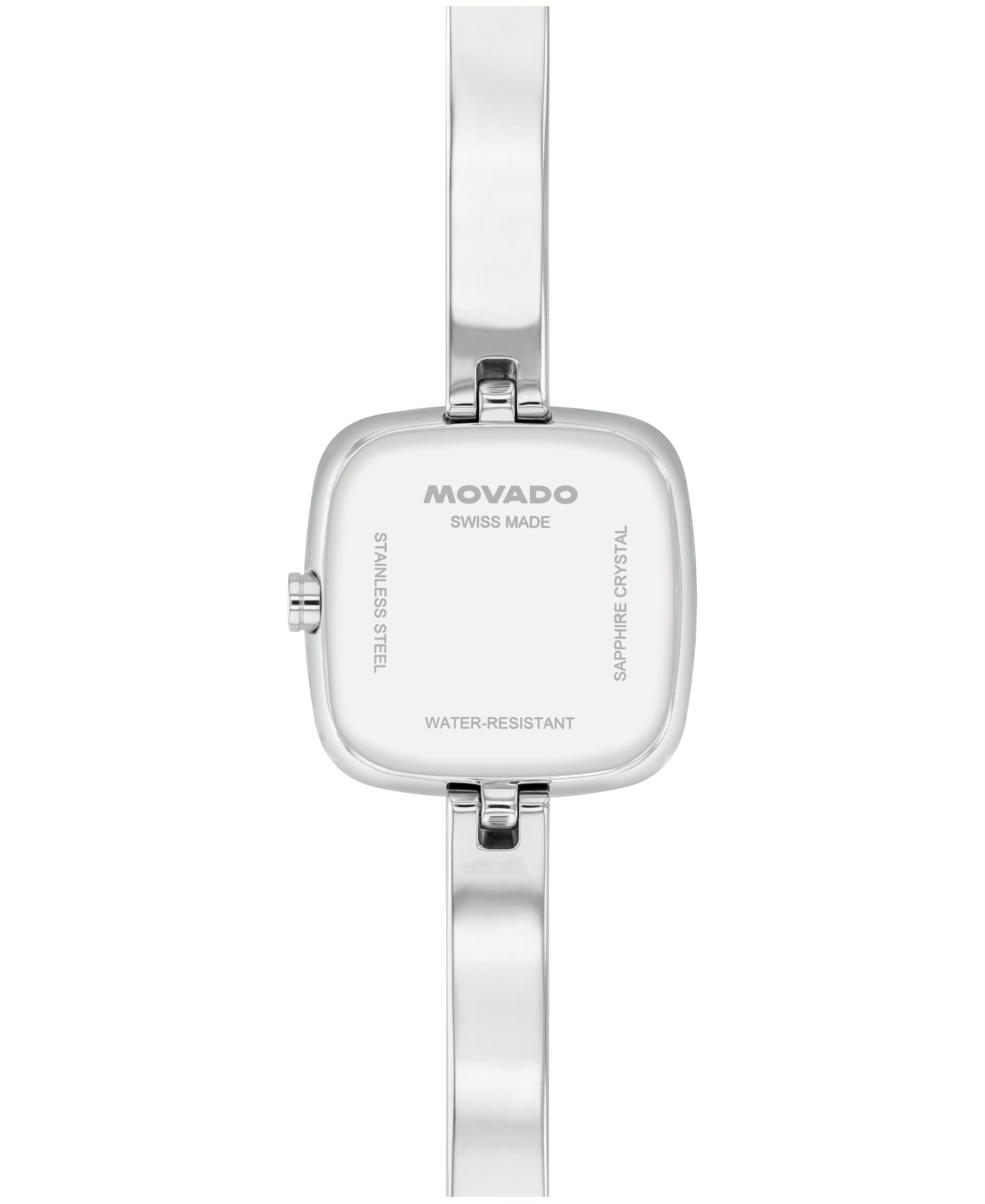 Женские часы Movado Museum Cushion Swiss Quartz Stainless Steel Bangle Watch, 21.50mm — фото 3