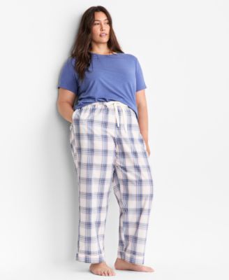 Women's Poplin Pajama Pants, XS-3X, Macy's Exclusive