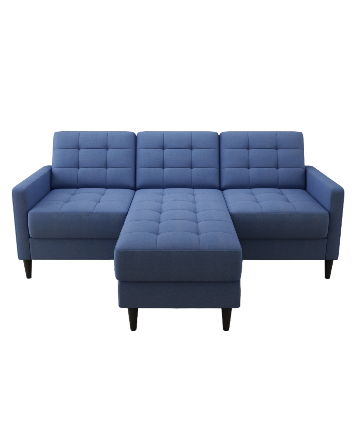 Gold Sparrow 82" Polyester Logan Reversible Sectional Sofa With Ottoman, Created For Macy's