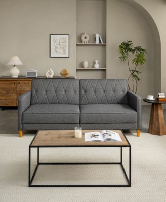 77" Polyester Victoria Convertible Sofa Bed