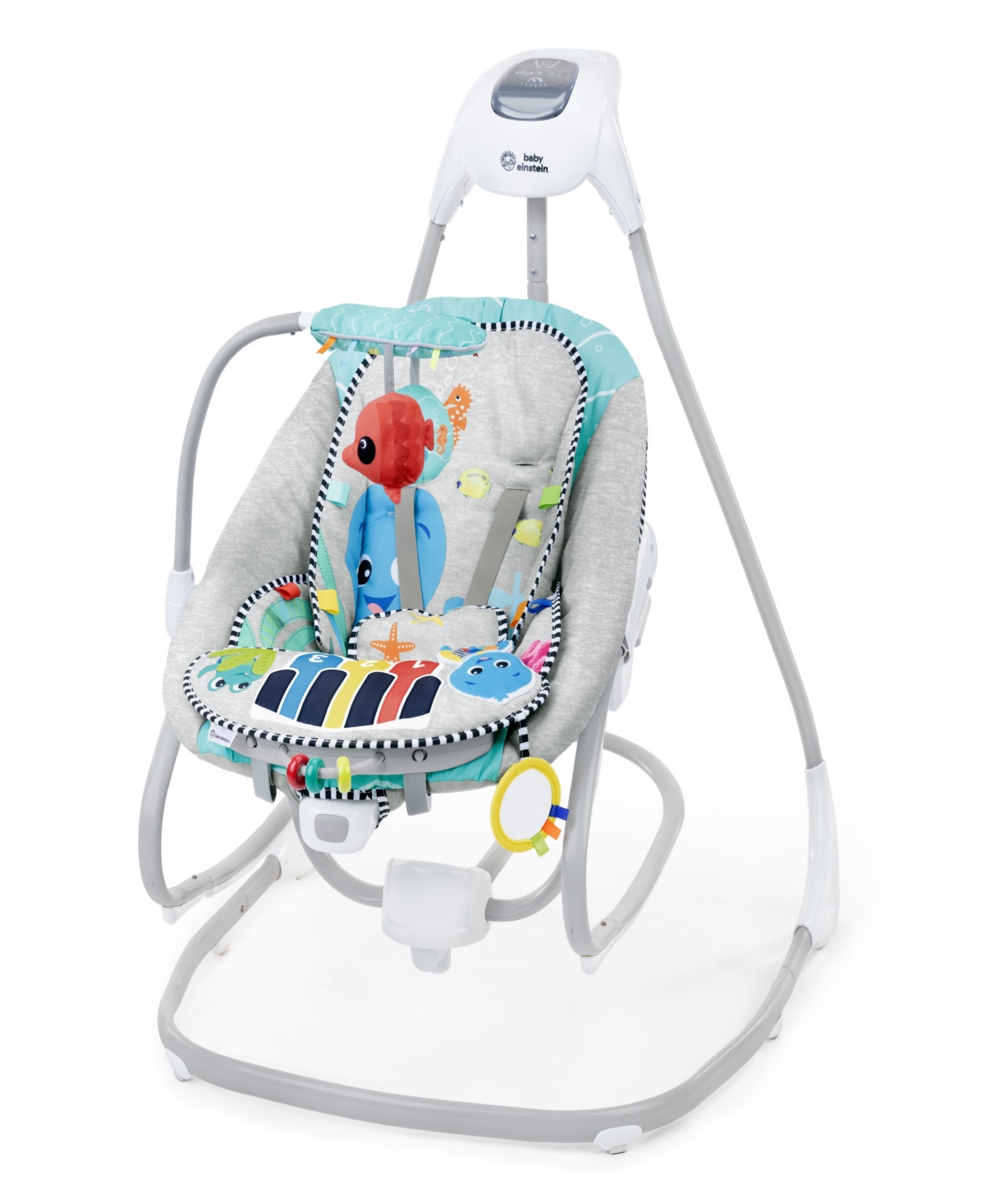 Baby Einstein Infant Ocean Explorers Kick To It 4-in-1 Musical Swing Rocker