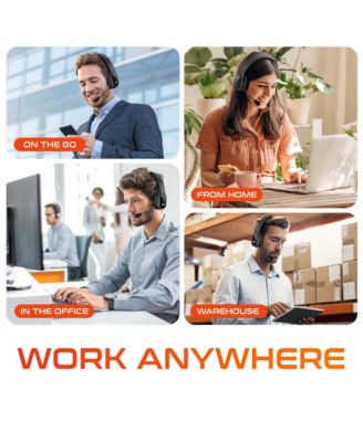 20X Professional Computer Headset w/ Auto Pairing USB Dongle and 1080p Webcam